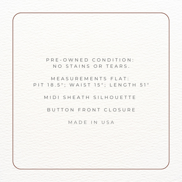 Body English Midi Dress 6 Vintage Brown 90s Button Sheath Retro Mod Office - Picture 10 of 10